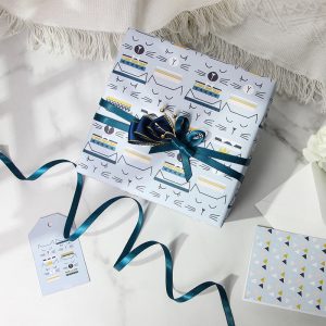 Papier cadeau kraft blanc – Image 4