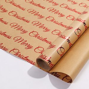 Papier cadeau kraft doré 80g – Image 8