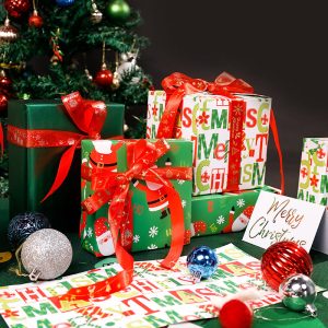 Papier cadeau à motifs de Noël – Image 1