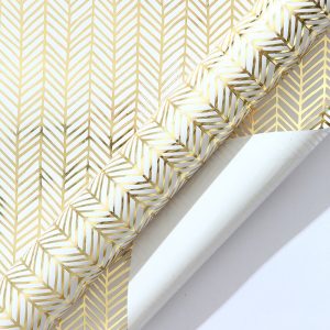 Papier cadeau en feuille d'or – Image 8