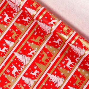 Papier cadeau motif Noël 43cmx3M – Image 8