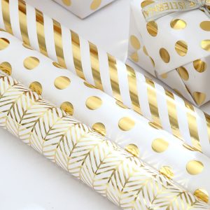 Papier cadeau en feuille d'or – Image 3