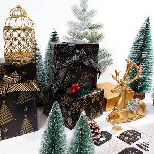 Papier cadeau en feuille d'or – Image 2