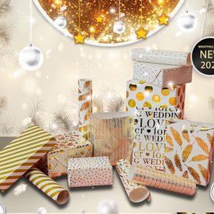 Papier cadeau en feuille d'or – Image 1