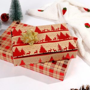 Papier cadeau kraft de Noël – Image 3
