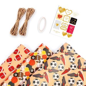 Papier cadeau Kraft Sports Series – Image 9