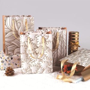 Sac cadeau estampé doré – Image 3