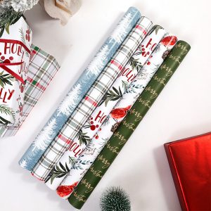 Papier cadeau à motifs de Noël – Image 1
