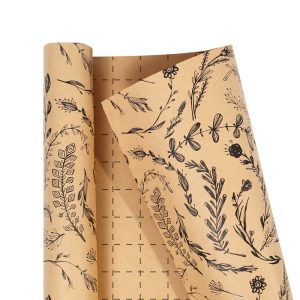 Papier d'emballage cadeau noir en feuille d'or – Image 6