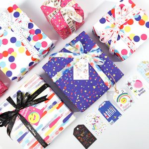 Papier cadeau kraft blanc – Image 1