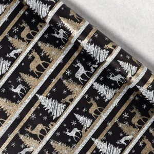 Papier cadeau motif Noël 43cmx3M – Image 10