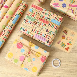 Papier cadeau d'anniversaire – Image 1