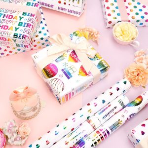 Papier cadeau en feuille d'or – Image 2