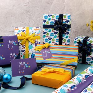 Papier cadeau kraft blanc – Image 2