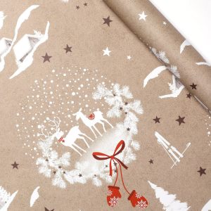 Papier cadeau kraft de Noël – Image 8