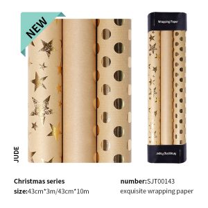 Papier cadeau kraft blanc pour la Saint-Valentin – Image 1