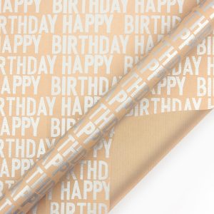 Papier cadeau kraft doré 80g – Image 11