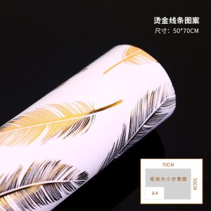 Papier cadeau en feuille d'or – Image 8