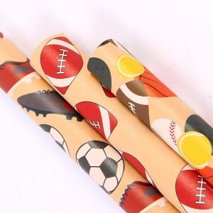 Papier cadeau Kraft Sports Series – Image 4