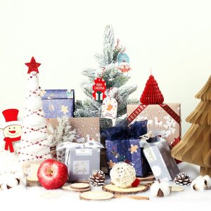 Papier cadeau kraft de Noël – Image 3