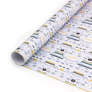 Papier cadeau kraft blanc – Image 6