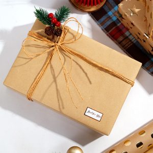 Papier cadeau kraft blanc pour la Saint-Valentin – Image 3